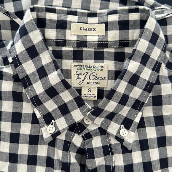 J. Crew Long-Sleeve Button Down - Classic Fit, S in Blue Gingham - Picture 1 of 1